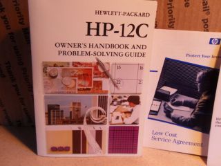 Vintage Hewlett Packard Hp 12c With Case And Book 2
