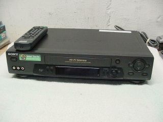 From Estate Sony Vcr Has Remote,  Model Slv - N71