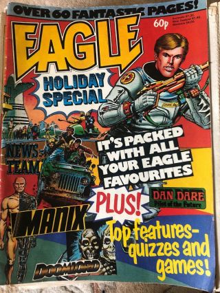 Eagle Dan Dare Comic Near Complete Year 51 Weekly Comics 1984 & Holiday Special