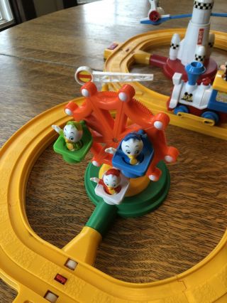 Vintage 1986 Disney Mickey Mouse Playmates Train Toy Set 5