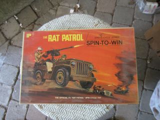 Rat Patrol Game Spin - To - Win 1967 Pressman Toy Co.  Complete Vintage Ww2