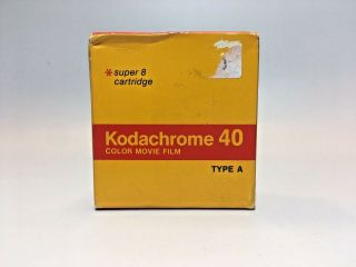 Vintage Kodachrome 40 Color Movie Film For 8 Cartridge Cameras Type A 50ft