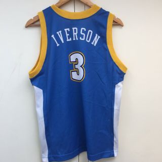 Champion Denver Nuggets Allen Iverson 3 Nba Vtg Basketball Jersey Vest Large Xl