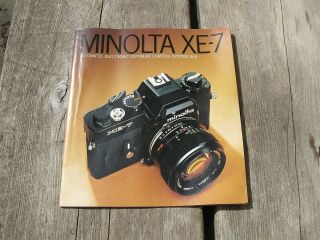 Minolta Xe - 7 Sales Brochure