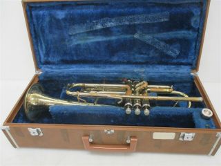 Pan American Vintage Trumpet Sn 271812 W/ Bach 7c Mouthpiece,  Stand,  & Case