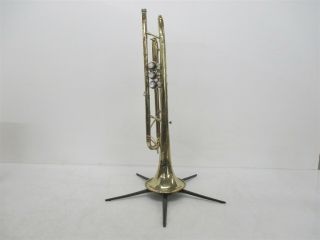 Pan American Vintage Trumpet sn 271812 w/ Bach 7C Mouthpiece,  Stand,  & Case 2