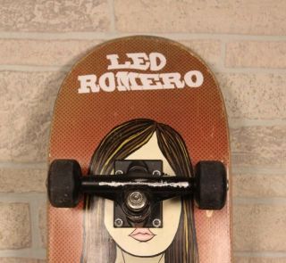 Vintage Leo Romero Toy Machine Skate Board Bikini Alien Mini Logo 52 MM Wheels 5