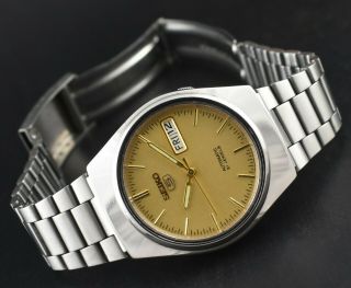 VINTAGE SEIKO 5 AUTOMATIC 21 JEWEL CAL.  7S26A DAY DATE MEN ' S WRIST WATCH 3