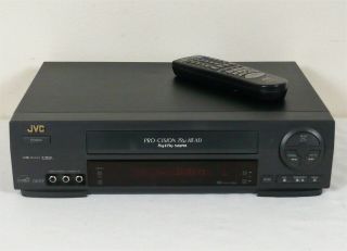 Jvc Hr - A56u Hifi Vhs Vcr With Remote.  Reconditioned &