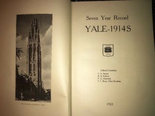 Seven Year Record of Yale Class Of 1914 S.  By The Editorial Committee 1922 3