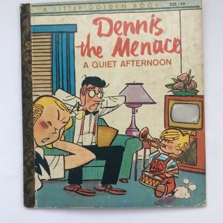 Vintage 1960s Dennis The Menace A Quiet Afternoon Little Golden Book 1961 225:30