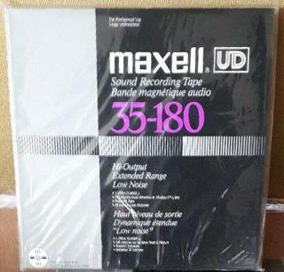 Maxell Ud 35 - 180 Reel To Reel Tape 10.  5 "