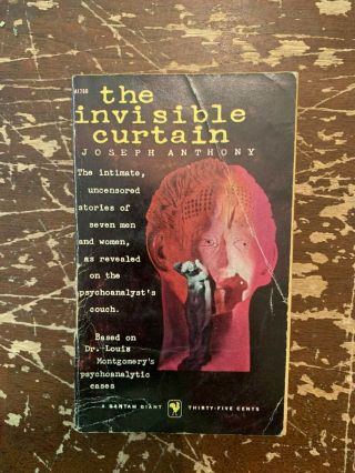 1958 The Invisible Curtain By Joseph Anthony Bantam Paperback