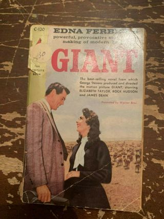1956 Giant By Edna Ferber Cardinal Paperback