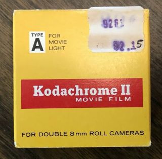 Kodachrome Ii Movie Film Type A Double 8mm 25 Foot