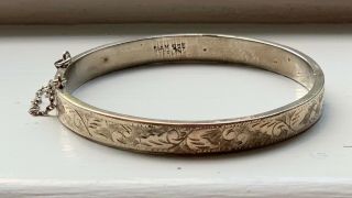 Siam Vintage Sterling Silver Bangle Bracelet 2