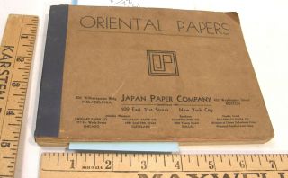 VINTAGE JAPAN PAPER CO NYC SAMPLE BOOK HANDMADE ART WASHI SWATCHES JAPANESE 3