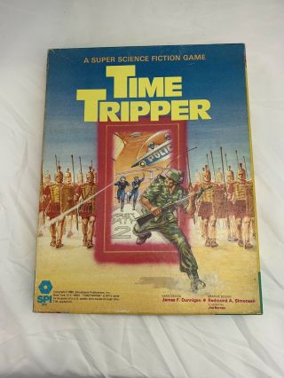 Vintage 1980 Spi - Time Tripper Board Game (science Fiction Game)