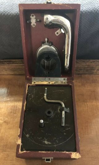 PORTABLE GRAMOPHONE,  PET - O - FONE,  CAMERAPHONE,  1900 - 1920’s.  Rare Antique 2