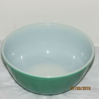Vintage 50 ' s Pyrex Primary Green Nesting Mixing Batter Bowl 403 2 1/2 qt 2