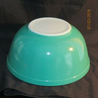 Vintage 50 ' s Pyrex Primary Green Nesting Mixing Batter Bowl 403 2 1/2 qt 3