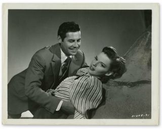 Vintage 1946 8x10 Photo Harvey Girls Judy Garland John Hodiak Mgm Playful Couple