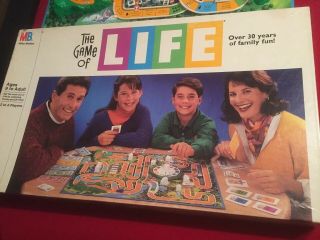 Vintage 1991 The Game Of Life Boardgame Milton Bradley 100 Complete Mintlike