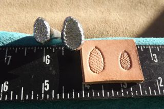 Leather Tools/ Vtg Craftool Usa Pine Cone Set Stamp Set W 567 W568