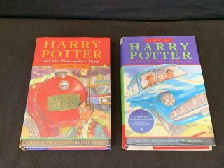1st Edition,  Early Print Harry Potter Set (books 1 - 2),  Bloomsbury/raincoast
