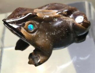Vintage Carved Frog Opal & Ironstone 136 Carats Australia