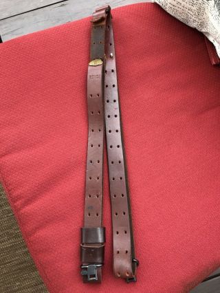 Turner Saddlery Custom Leather Rifle Sling Brown 36” Vintage
