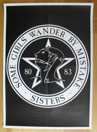 The Sisters Of Mercy Some Girls Wander Vintage Poster Gothic Wave
