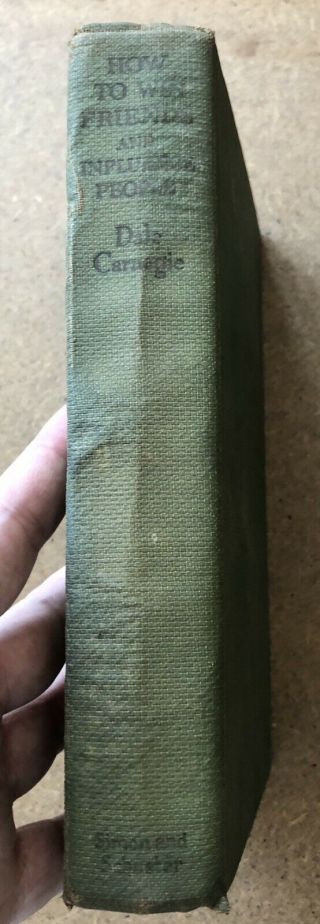 How To Win Friends and Influence People 1st Edition 7th Print Dale Carnegie 1937 3