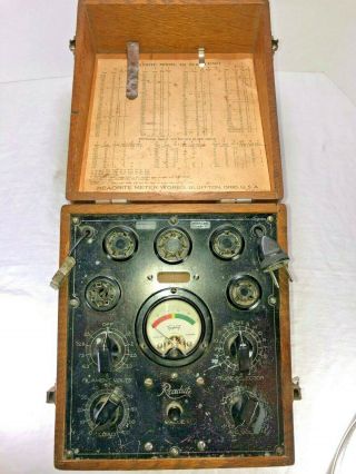 Vintage Readrite Meter Vacuum Tube Tester 430 Radio