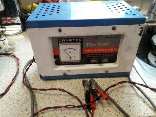 Vintage Crypton Duo Rate Minibooster Battery Charger,  Model Hc7 For 6v & 12v