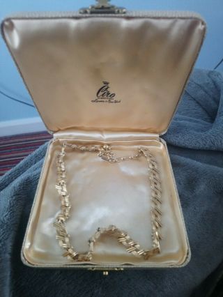 Ciro Trifari Vintage Gold Colour Choker Necklace