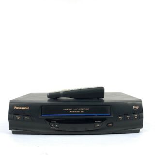 Panasonic Pv - V4520 Omnivision 4 Head Hi - Fi Stereo Vhs Vcr Player W/ Remote