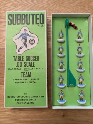 Vintage Subbuteo Table Football Team Boxed - West Ham 2nd 79
