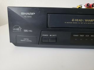 Sharp VC - A410U 4 Head Hi - Fi VCR Video Cassette VHS Recorder Player - 2