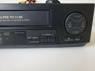 Sharp VC - A410U 4 Head Hi - Fi VCR Video Cassette VHS Recorder Player - 3