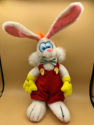 Vintage Roger The Rabbit Plush Soft Stuffed Toy Doll 1987 Disney Amblin Creata