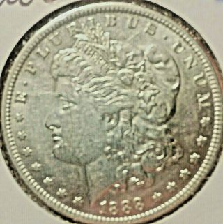 U.  S.  Vintage Morgan Silver Dollar 1888 - 0 From Orleans Features