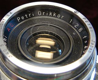 Vintage Petri 2.  8 Camera - Kuribayashi Camera Ind.  Inc.  - - Japan - - Parts/Restoration 5