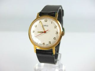 Vintage Oris Mens Gold Plated Mechanical Wrist Watch Swiss 7 Jewel Spares Repair
