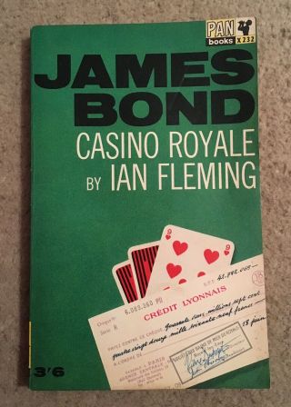 James Bond Casino Royale By Ian Fleming Pan Books 3/6 1964 Vg,