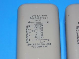 UTC LR - 878 INPUT TRANSFORMER / RCA BA71 BA73 BA41 MICROPHONE PREAMP - 4 available 4