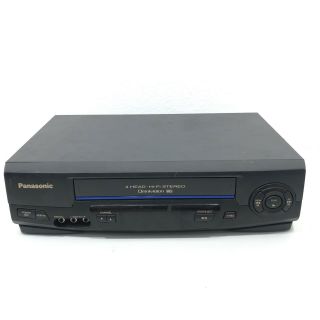 Panasonic Pv - V4521 4 - Head Vcr Recorder Vhs Player Omnivision Hifi -