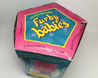 Vintage 1999 Tiger Electronics Furby Babies Electric Blue & Hot Pink 4