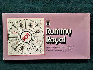 Vintage Rummy Royal 30 X 30 Vinyl Game Board -