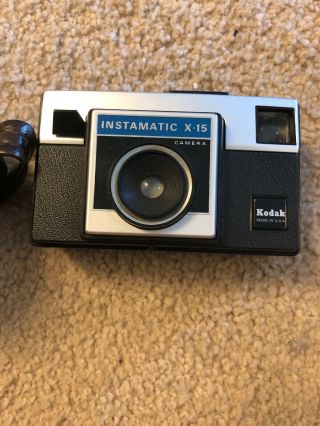 Kodak Instamatic X - 15 126 Cassette Film Camera With Case